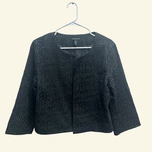 Eileen Fisher Black Textured Blazer